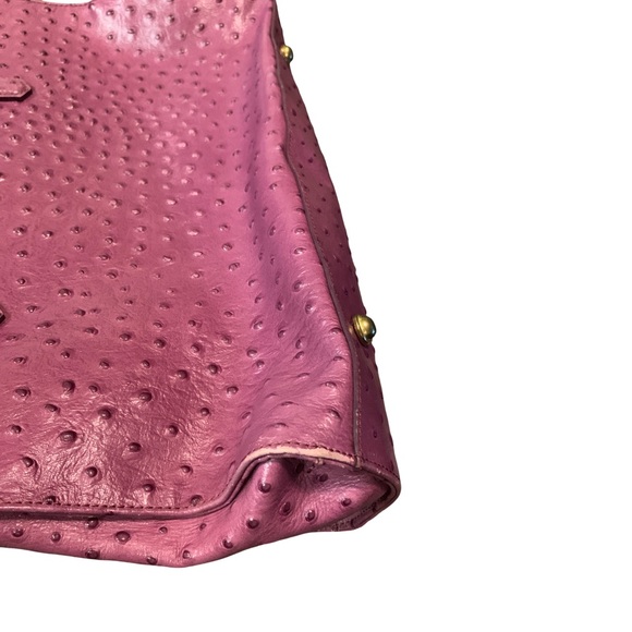 Brahmin Tori Tote Ostrich Fig Normandy Bag Purse Leather - Picture 16 of 16